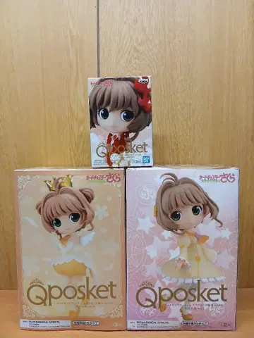 Qposket 카드캡터 사쿠라 피규어 3종 세트