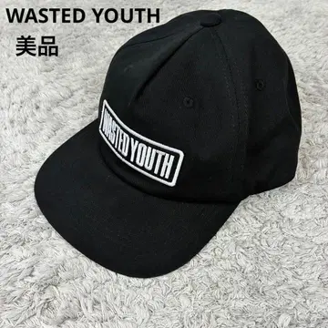 [새상품급] WASTED YOUTH 웨이스티드 유스 캡 블랙