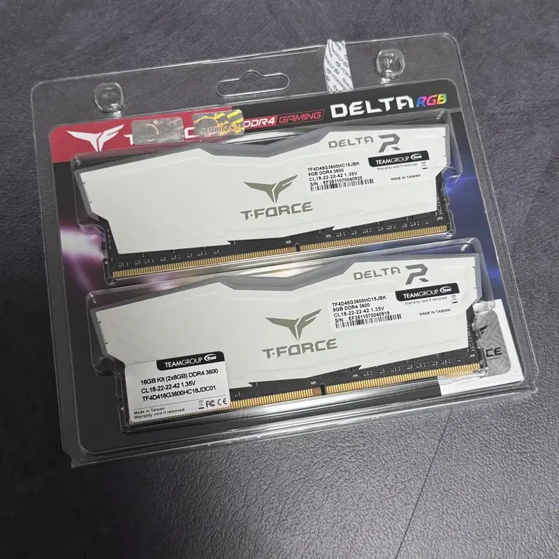 팀그룹 t-force ddr4 3600 cl18 16G
