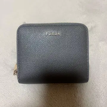 FURLA 접이식 지갑 라운드 지퍼 그레이