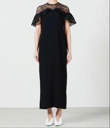 Mame Kurogouchi Tulle Lace Classic Dress