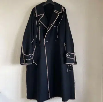 더블렛 BIG STITCH LONG COAT 블랙 M 사이즈