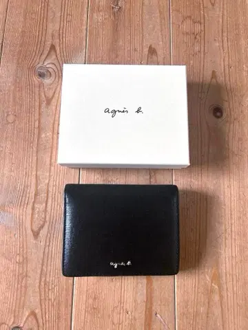 agnes b. 접이식 지갑 블랙
