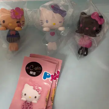 헬로키티 뿅코노루 마스코트 3개 세트