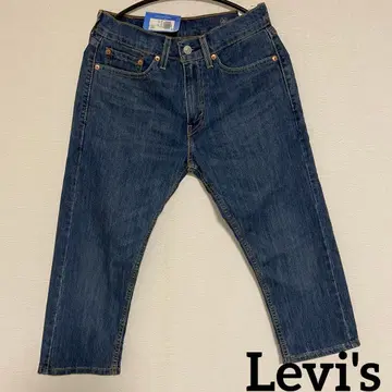 Levi's 505 레귤러 크롭 데님 팬츠 W28 남녀 공용