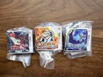 포켓몬 3DS 소프트 패키지풍 아크릴 키링 3종 세트