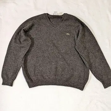 새상품급 LACOSTE 라코스테 니트 V넥 스웨터 그레이