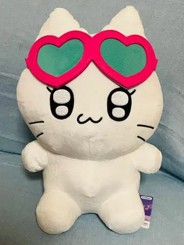 갸루 고양이 초 BIG 봉제 인형 카와니 마스코트 택 포함 새상품