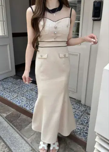 Lumignon bicolor goddess dress