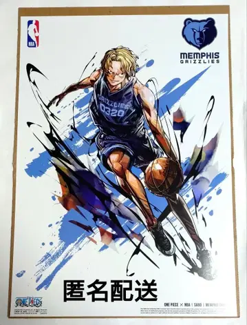 원피스 NBA 콜라보 B4 미니 포스터 사보