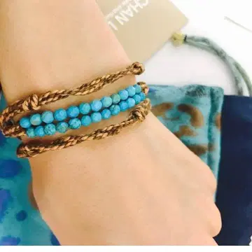 CHAN LUU 터콰이즈 비즈 팔찌