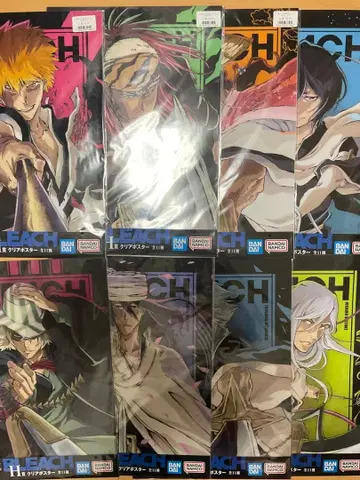 BLEACH 제일복권 H상 클리어 포스터 8장 세트