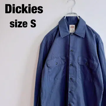 Dickies 워크 셔츠 네이비 S 사이즈