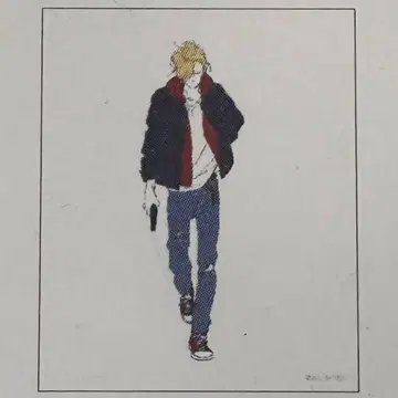 미개봉 BANANA FISH 아쉬 링크스 캔버스 아트 MAPPA