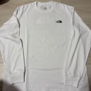 THE NORTH FACE 긴팔 티셔츠 화이트 L