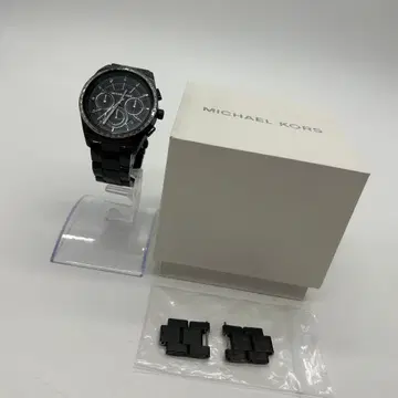 컨디션 최상 마이클 코어스 손목시계 블랙 크로노그래프