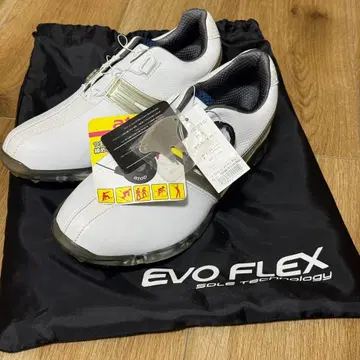 AXEL EVO-S2 골프화 25.5 화이트 x 네이비 다이얼식