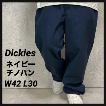 디키즈 네이비 치노 팬츠 워크 팬츠 빅사이즈 W42 L30