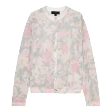 ZARA/자라 플로럴 프린트 니트 자켓 가디건