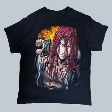 BLEACH 아산이 렌지 양면 프린트 티셔츠