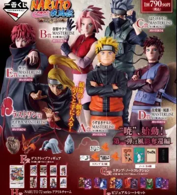 제일복권 NARUTO-나루토- 질풍전 풍영탈환편 전 종류 세트