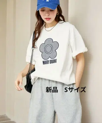 MARY QUANT 이소재 데이지 아트 T셔츠 [ 새상품 ] S사이즈