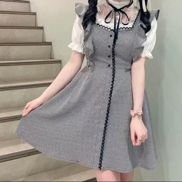ROJITA 하트 버클 점프 스커트