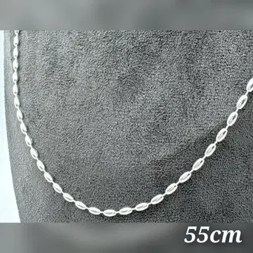 빈티지 실버 925 심플 체인 목걸이 55cm