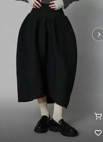 HeRIN.CYE 볼륨 니트 스커트