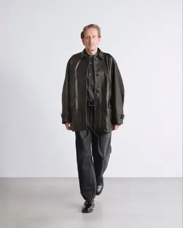 Graphpaper 26SS Lamb Leather Car Coat