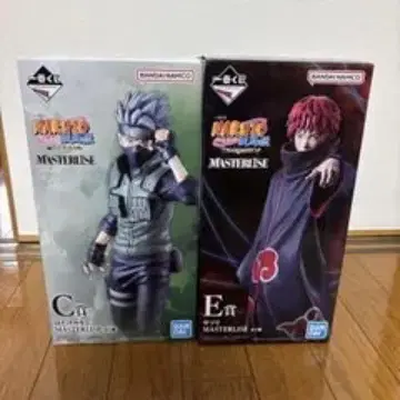 미개봉 제일복권 NARUTO C상 카카시 E상 사소리 피규어 2개 세트