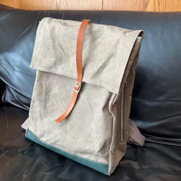BAGWORKS 캔버스 백팩 베이지