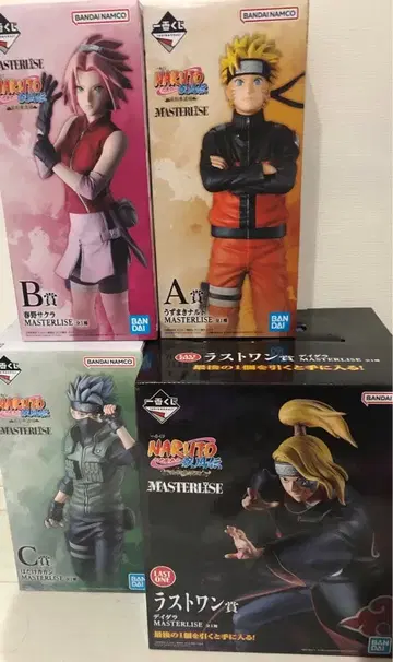 제일복권 NARUTO 피규어 4체 세트 라스트 원상 C상 A상 B상