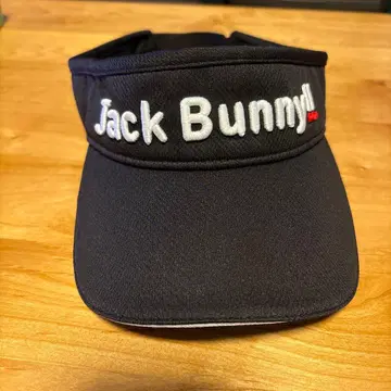 Jack Bunny!! 골프 썬바이저 블랙