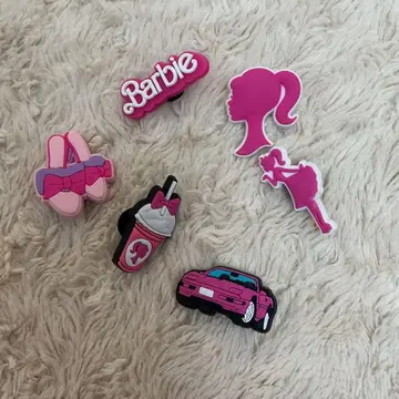 바비 Barbie 지비츠 6개 세트 거의 미사용
