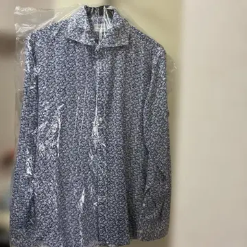 BEAMS HEART 긴팔 셔츠 꽃무늬 네이비