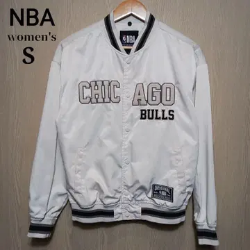 NBA 여성용 바시티 자켓 S 화이트 자수 로고