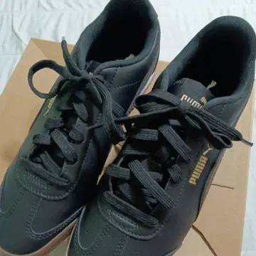 PUMA 스니커즈 블랙 골드