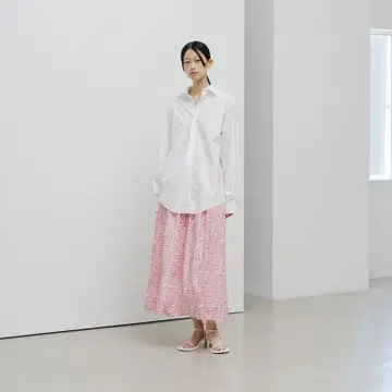 신상 HERALBONY 헤랄보니 프론트 개더 스커트 [사과]