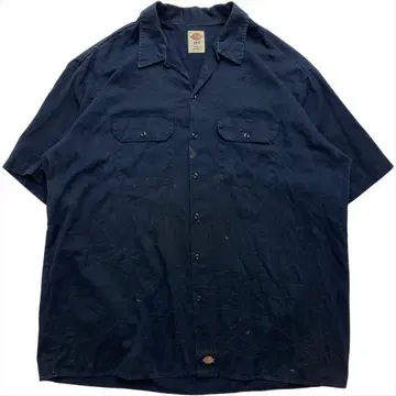 10s-디키즈 워크 셔츠 반팔 남성용 XXL 구제 의류 일본 4XL 상당