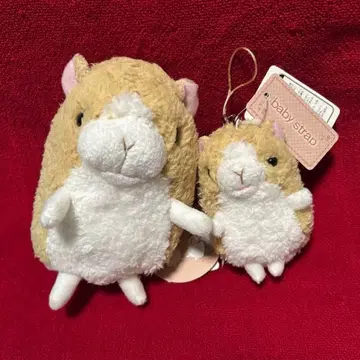 SHINADA 시나다 햄스터 봉제 인형 마스코트 스트랩 레트로