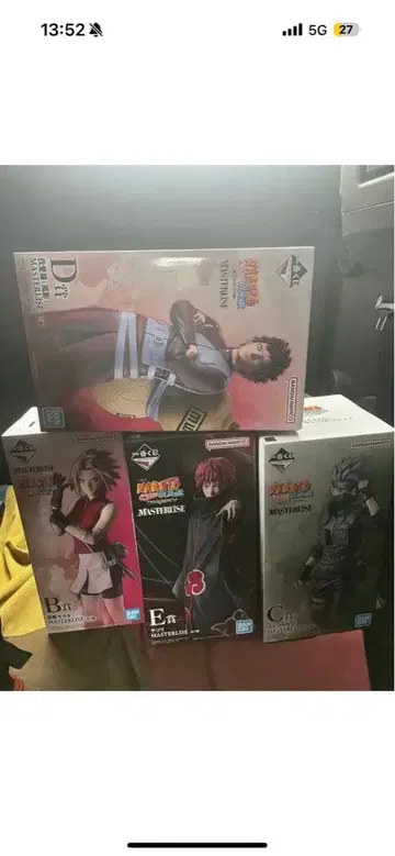 제일복권 NARUTO 나루토 피규어 4종 세트