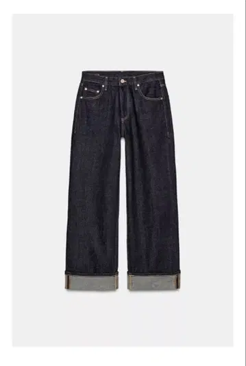 ZARA ZW COLLECTION 미드 라이즈 배기 데님 팬츠