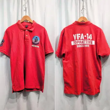 [ size:2XL ] 아비렉스 탑해터스 VFA-14 피케 셔츠