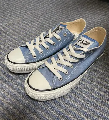 미사용 새상품 Converse All Star 로우컷 데님 블루