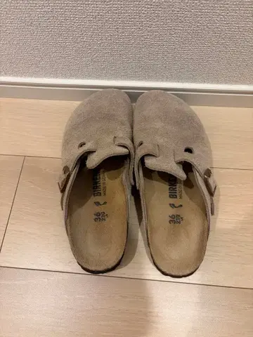 BIRKENSTOCK 사보 클로그 샌들 베이지 36 230