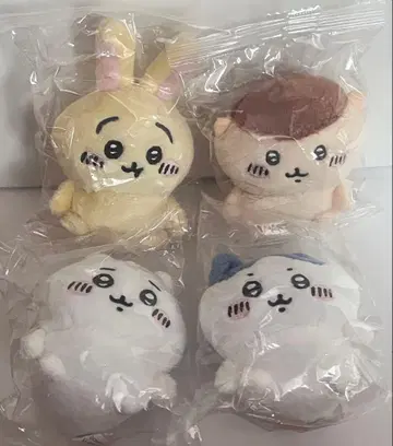 치이카와 (먼작귀) 앉은 봉제 인형 가챠 4종 세트