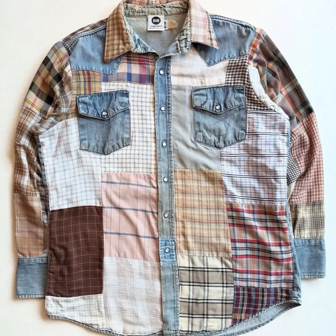 Big Mac, 90s Re Denim BIG MAC 패치워크 웨스턴 셔츠