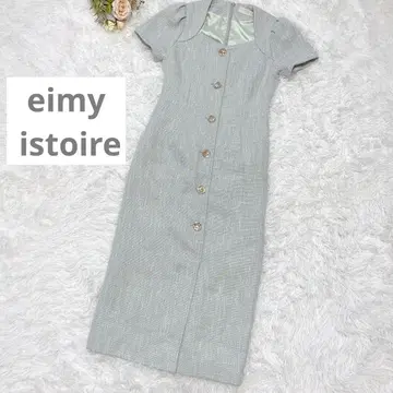 eimy istoire 컬러 트위드 클래시컬 원피스 민트 XS
