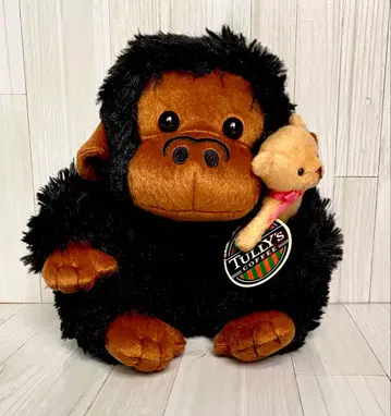 TULLY'S COFFEE 고릴라 봉제 인형 높이 약 19cm
